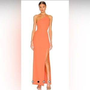 REVOLVE Petch Maxi Dress in Coral